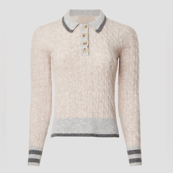 Central Park West Sweaters - Central Park West Gray Knit Sweater